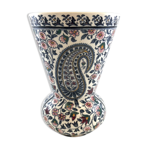Vase gien décor cachemire