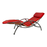 Mid-century red lounge chair
