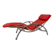 Fauteuil lounge rouge du milieu du siècle