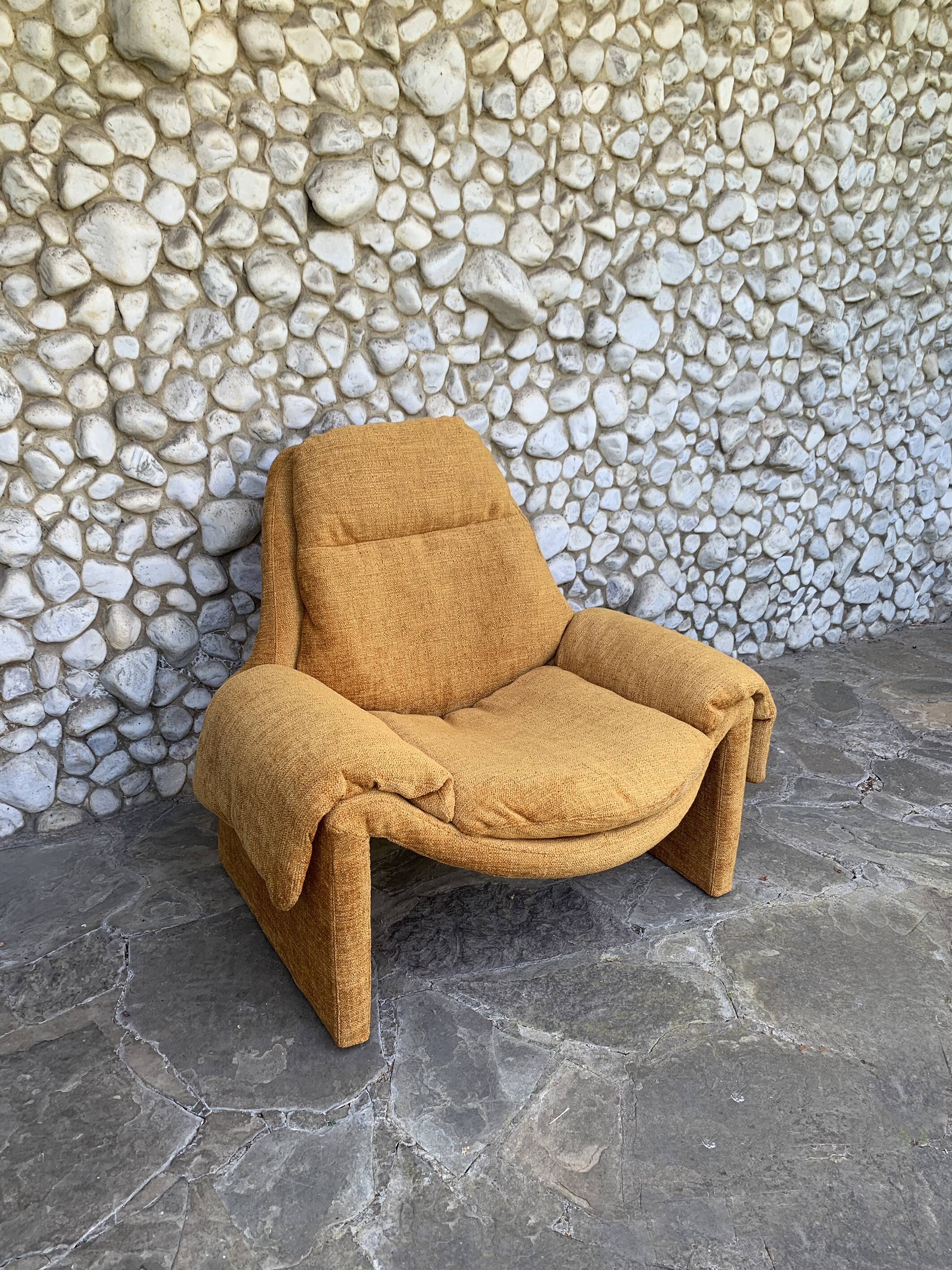Vittorio Introini P60 lounge chair for Saporiti Italia, 1970s