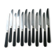 box of 12 table knives and 12 cheese knives Thiebaut Astruc de Lille