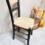 Old straw bistro chair revamped