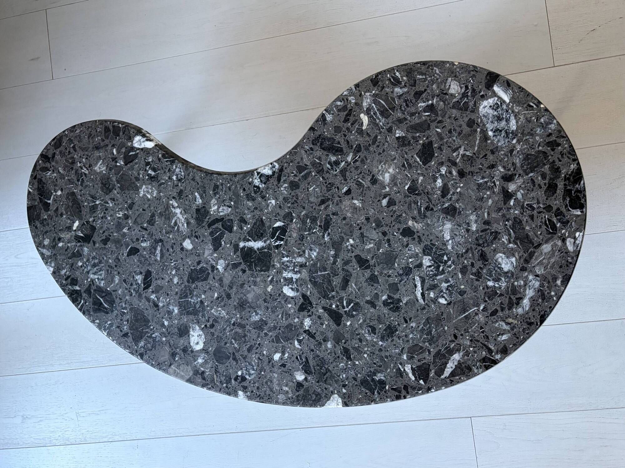 Tubble table by Pode/Leolux composite marble Grigio Carnico 50's style