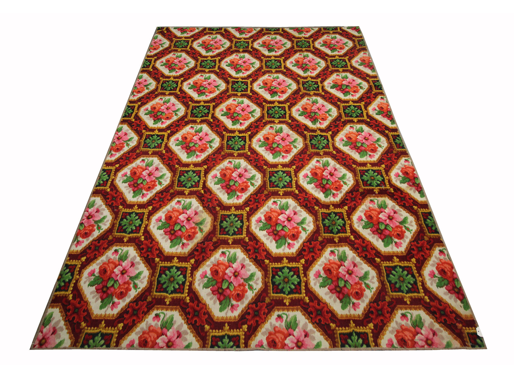 English Axminster Traditional Carpet Area Rug 245x388cm