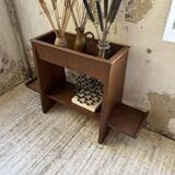 Jardinière années 50 palissandre constructiviste