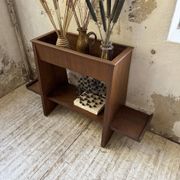 Jardinière années 50 palissandre constructiviste