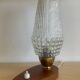 Vintage teak and glass lamp from the 50s