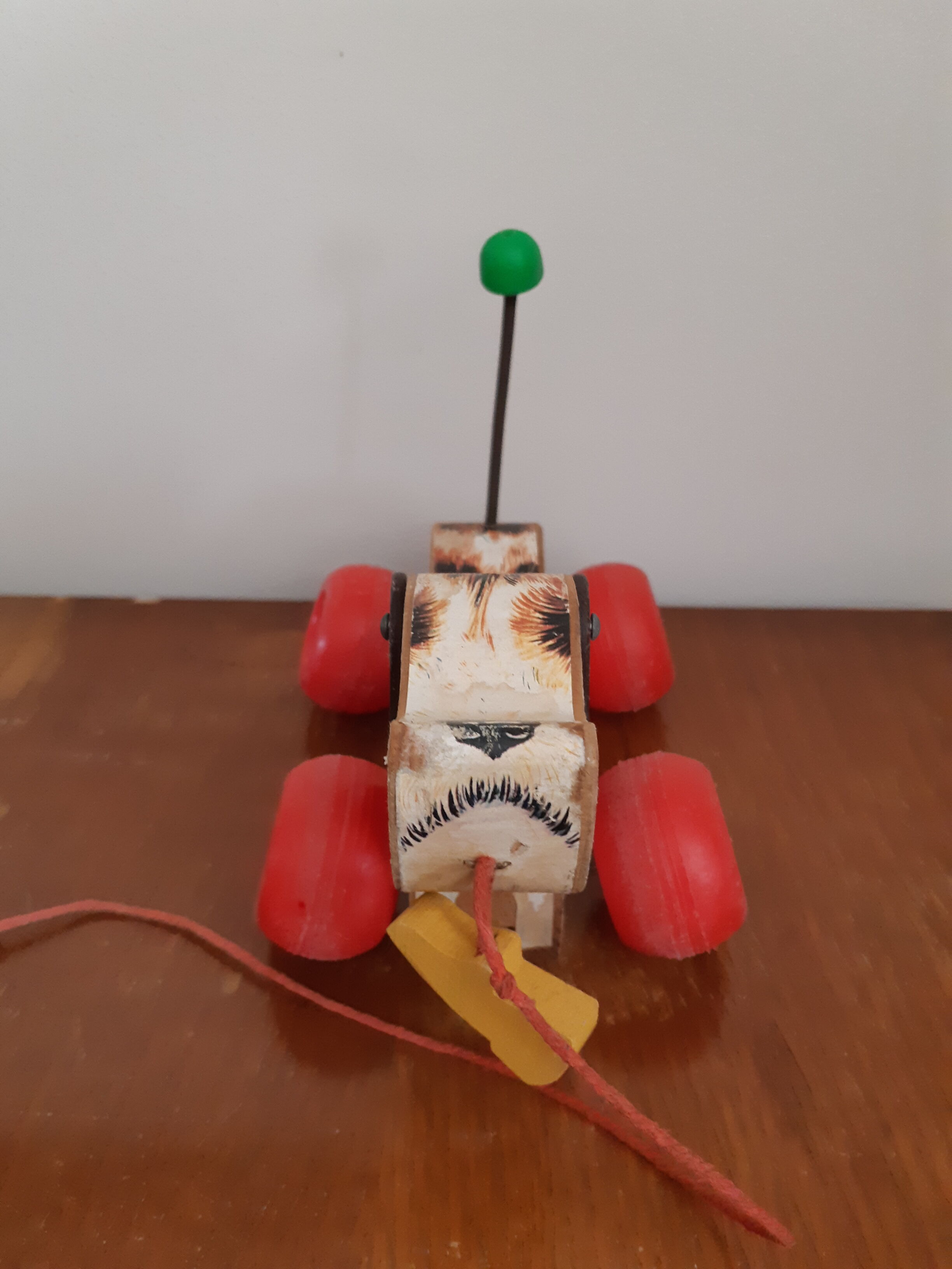 Wooden Fisher Price trainer dog 1965