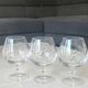 Lot 6 Verres Cognac/Cristal Arques. Model Fleury engraved with Wheat Ears.