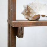 Vintage wooden column bookcase shelf