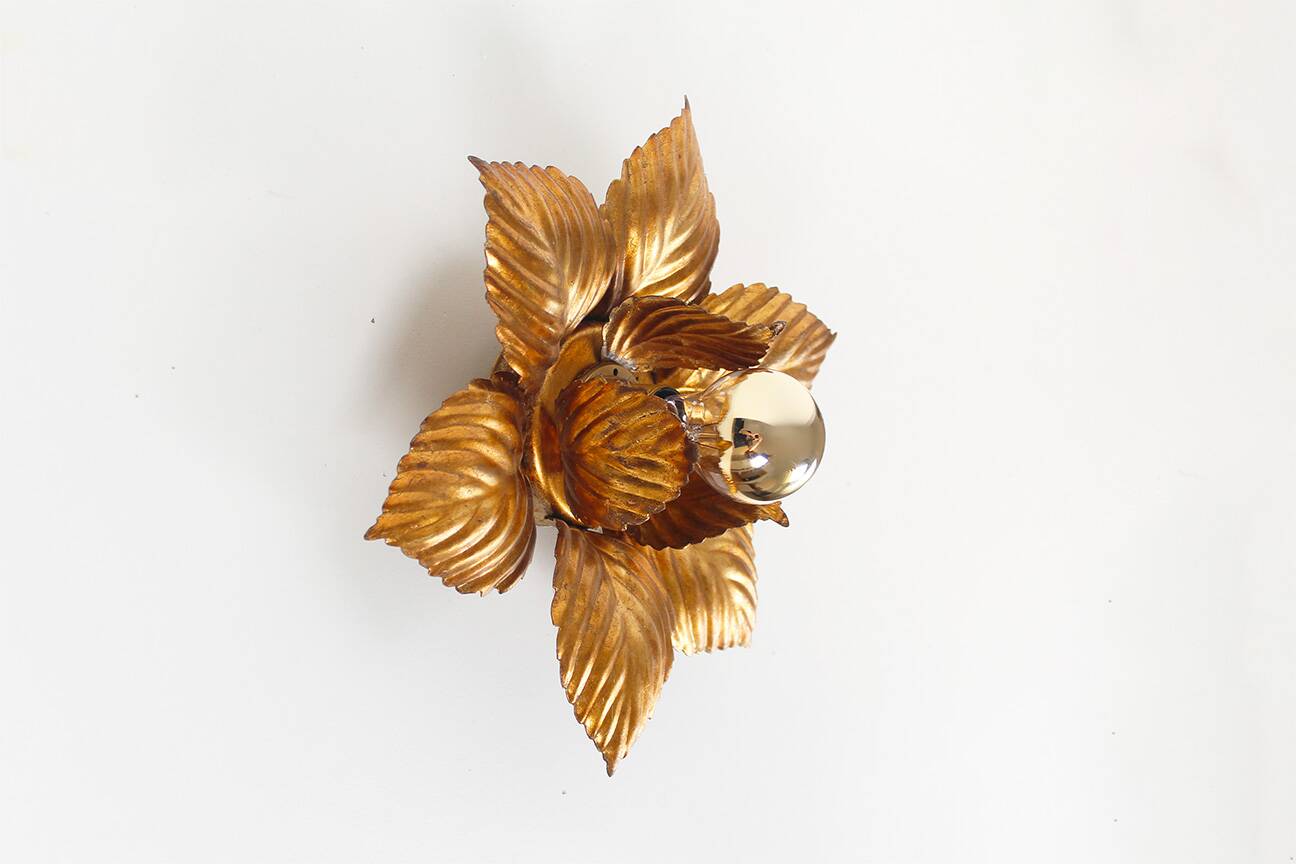 Petite Italian Florentine Flush Mount Light by Banci Firenze