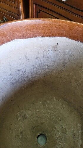 Large glazed terracotta flower pot Boisset Anduze 2002