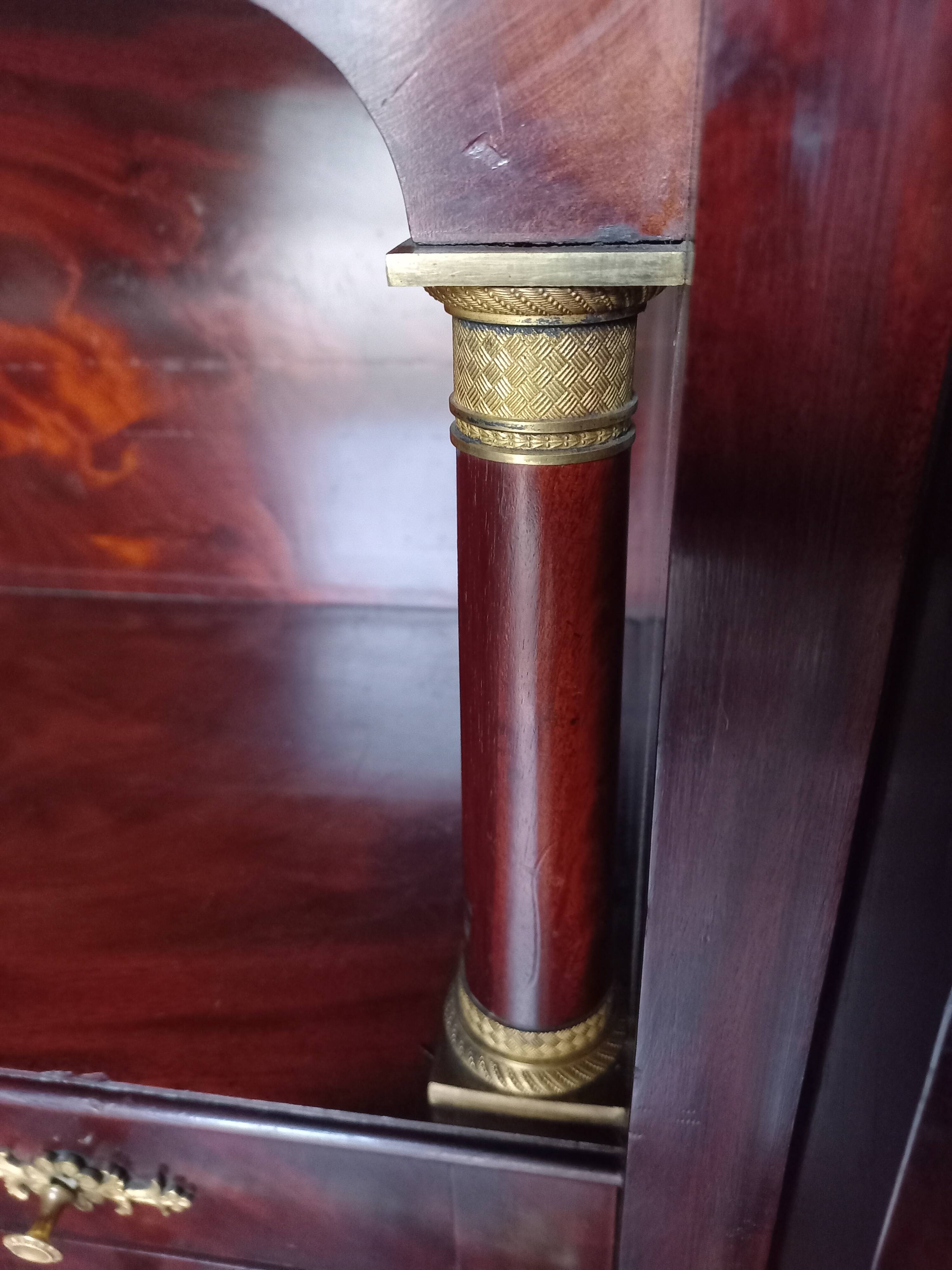 Empire Period Corinthian Bronze Secretary