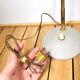 Flexible lamp alu & gold 1970