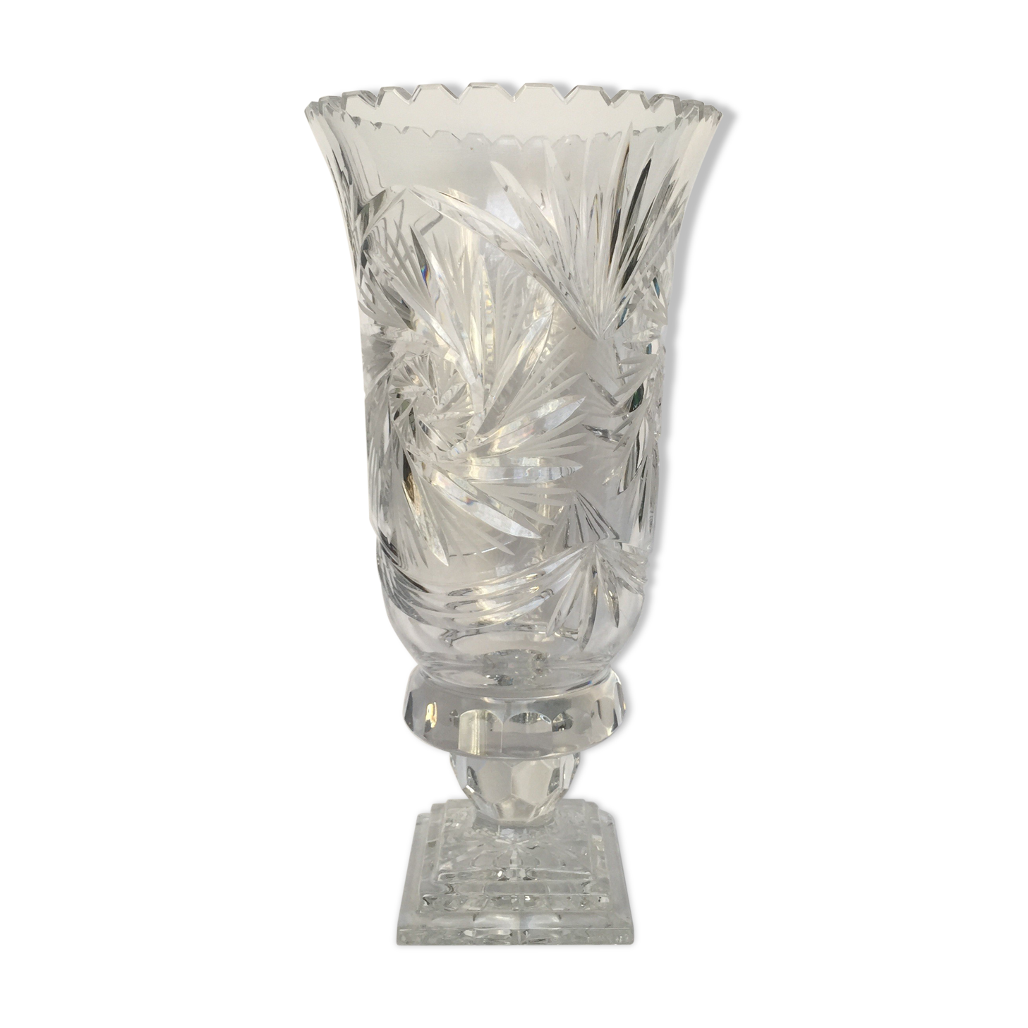 Cut Crystal large vase