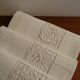 4 serviettes de tables brodées anciennes en coton 33x33