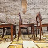 Set of 6 Scandinavian chairs year 70 vintage