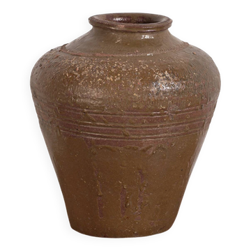 Petit vase ancien en céramique émaillée (c.1900)