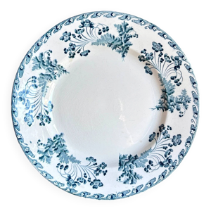Plat rond Longwy en terre