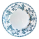 Round plate Longwy in blue ironstone, "Chartres" service.