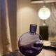 Purple vase inclined