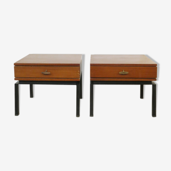 Pair of Marcel Gascoin bedside tables