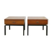 Pair of Marcel Gascoin bedside tables