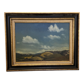 Tableau huile sur toile paysage