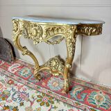Louis XV Style Giltwood Console, 19th Century