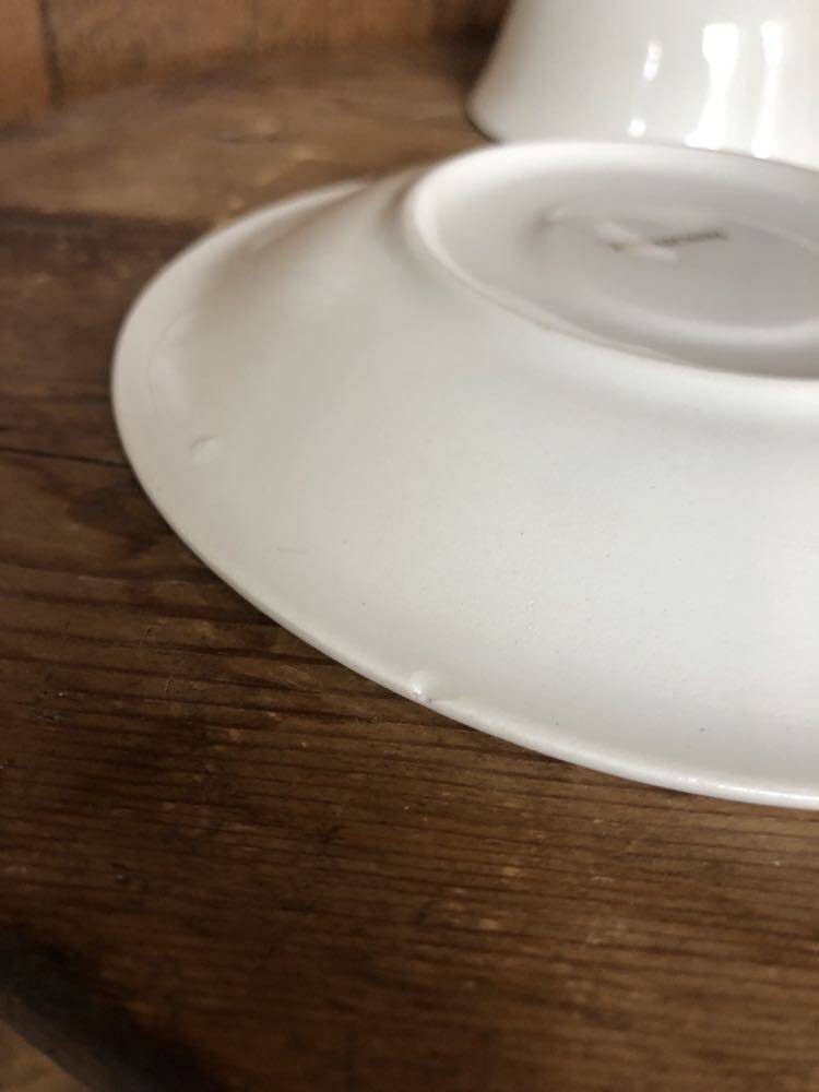 Vintage set of 5 Anemones flower cups and saucers