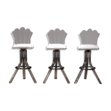 Plexiglass lucite bar stools and chrome swivel bar chairs,Hill Manufacturers