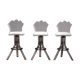 Plexiglass lucite bar stools and chrome swivel bar chairs,Hill Manufacturers