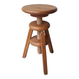 Wooden screw stool