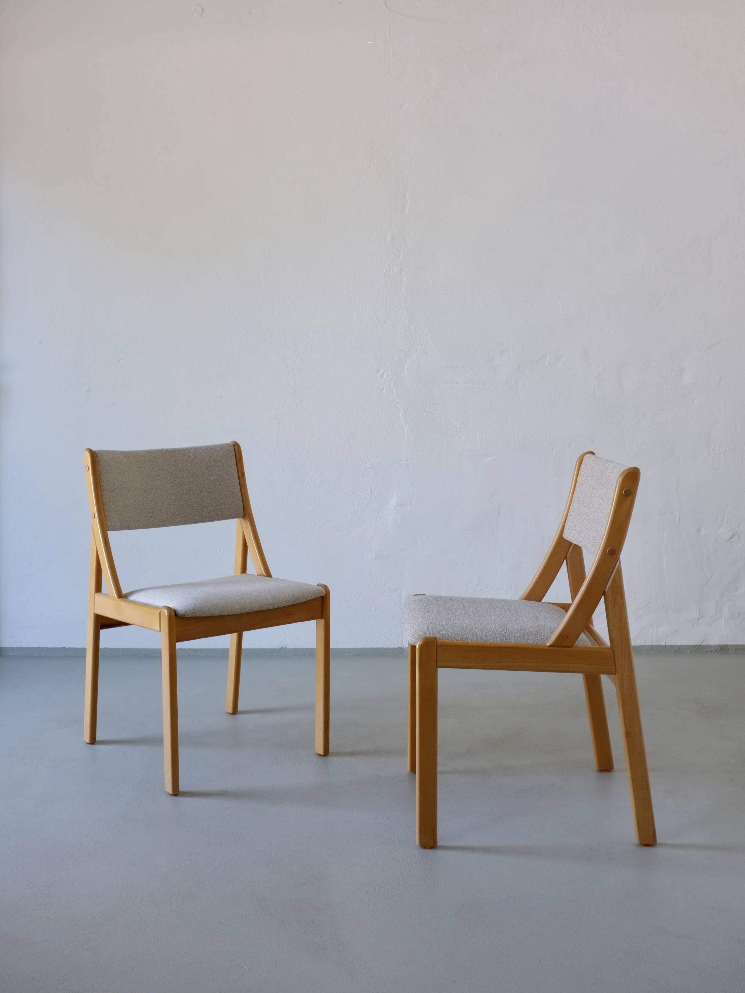 6 beechwood chairs | Thorsø Møbelfabrik | Denmark | 1980s