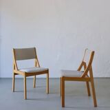 6 beechwood chairs | Thorsø Møbelfabrik | Denmark | 1980s