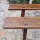 Pair of solid oak benches