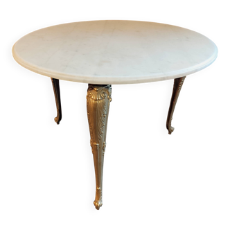 Red coffee table alabaster side table