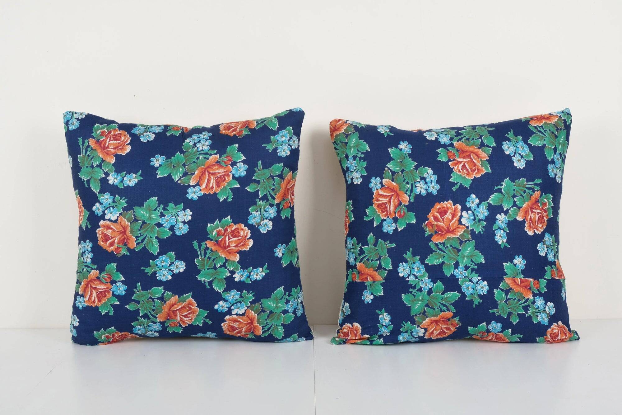 Set of 2 vintage Turkish cushion covers 51x51 cm