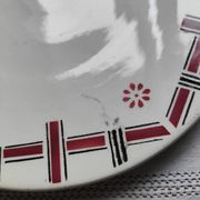 Plat à gâteau porcelaine opaque Gien