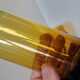 Vintage orangeade service in amber blown glass decanter & 6 glasses
