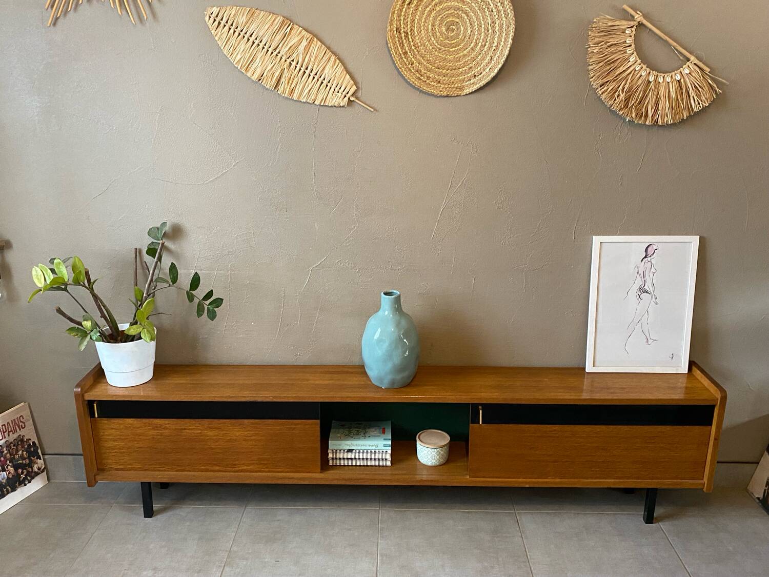 Vintage Maurice Pré attribution sideboard (shallow)