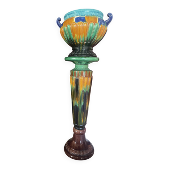 Column and plant pot set