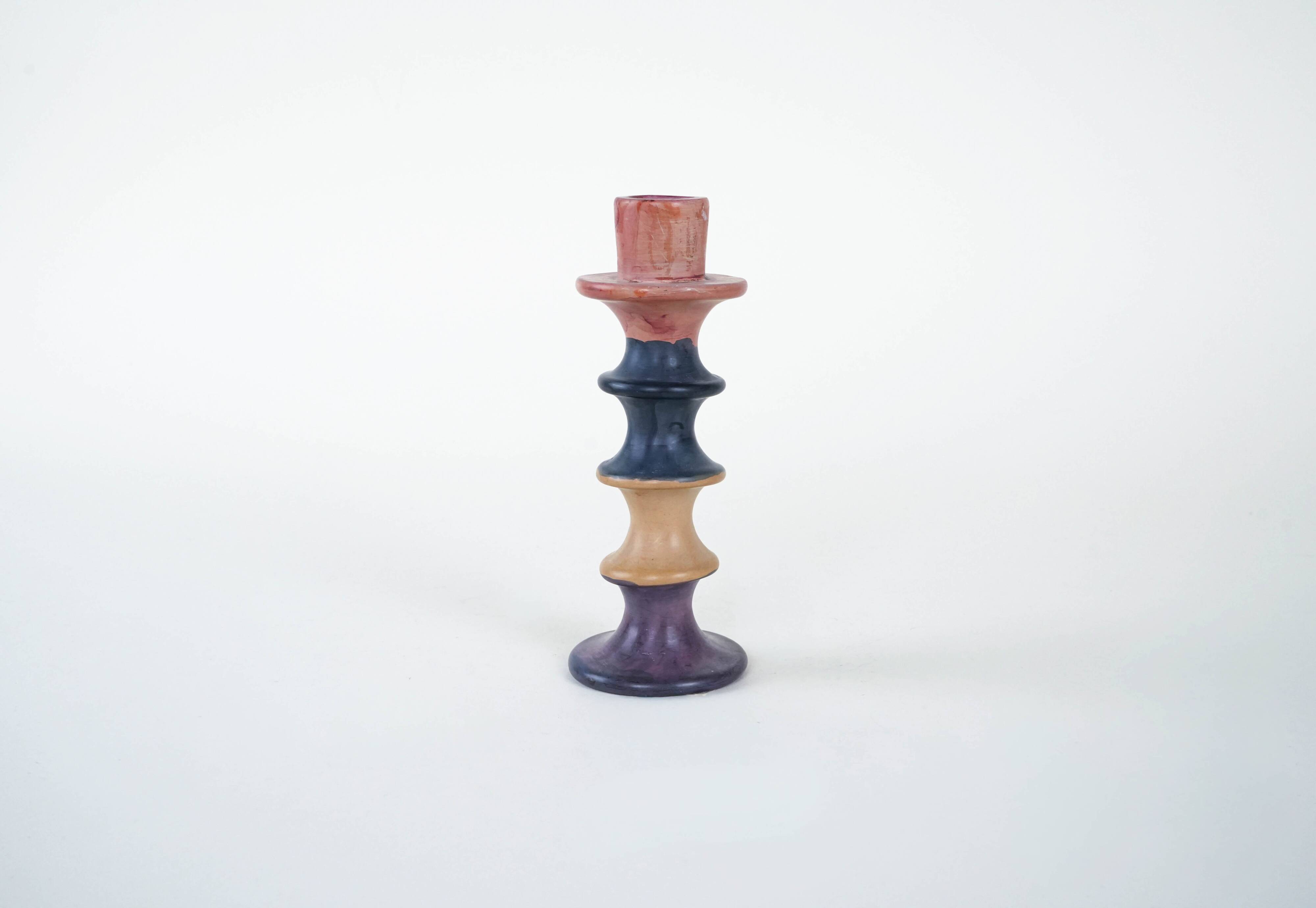 Ceramic candle holder, Italian design, 1960s, made in Italy