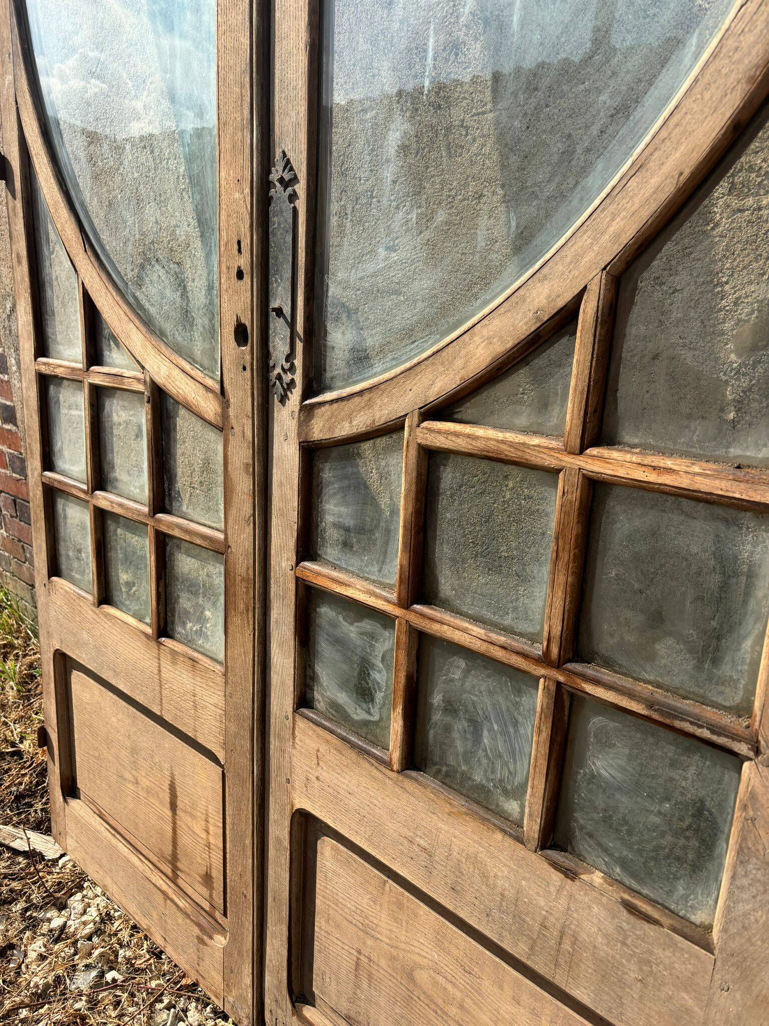 19th/20th century glazed oak door