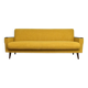 Scandinavian style yellow boucle folding sofa, 1960s
