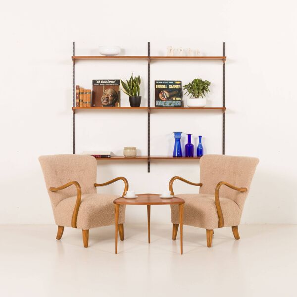 Paire de deux fauteuils Alfred Christensen, Danemark, années 1950