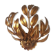 Applique feuille en métal doré « flor art »