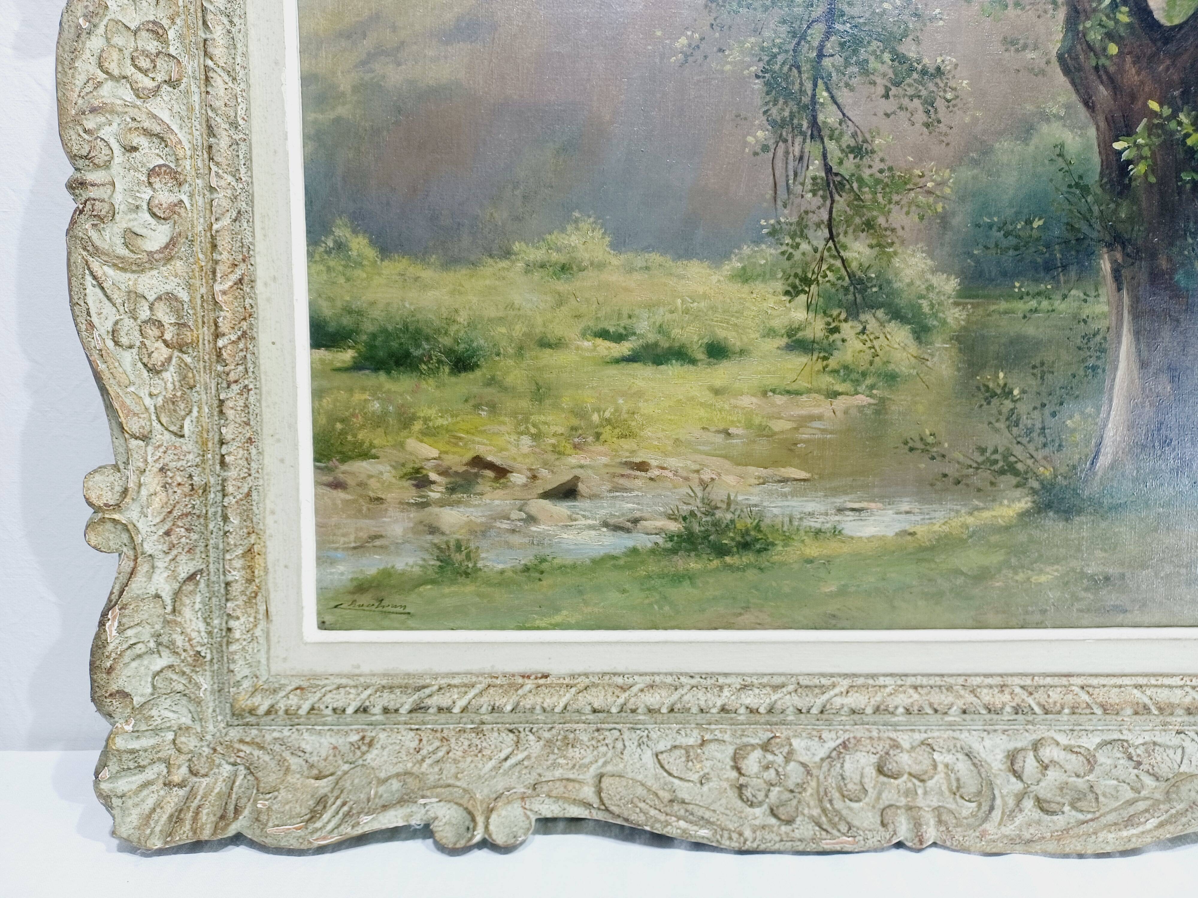 Oil on canvas - the river