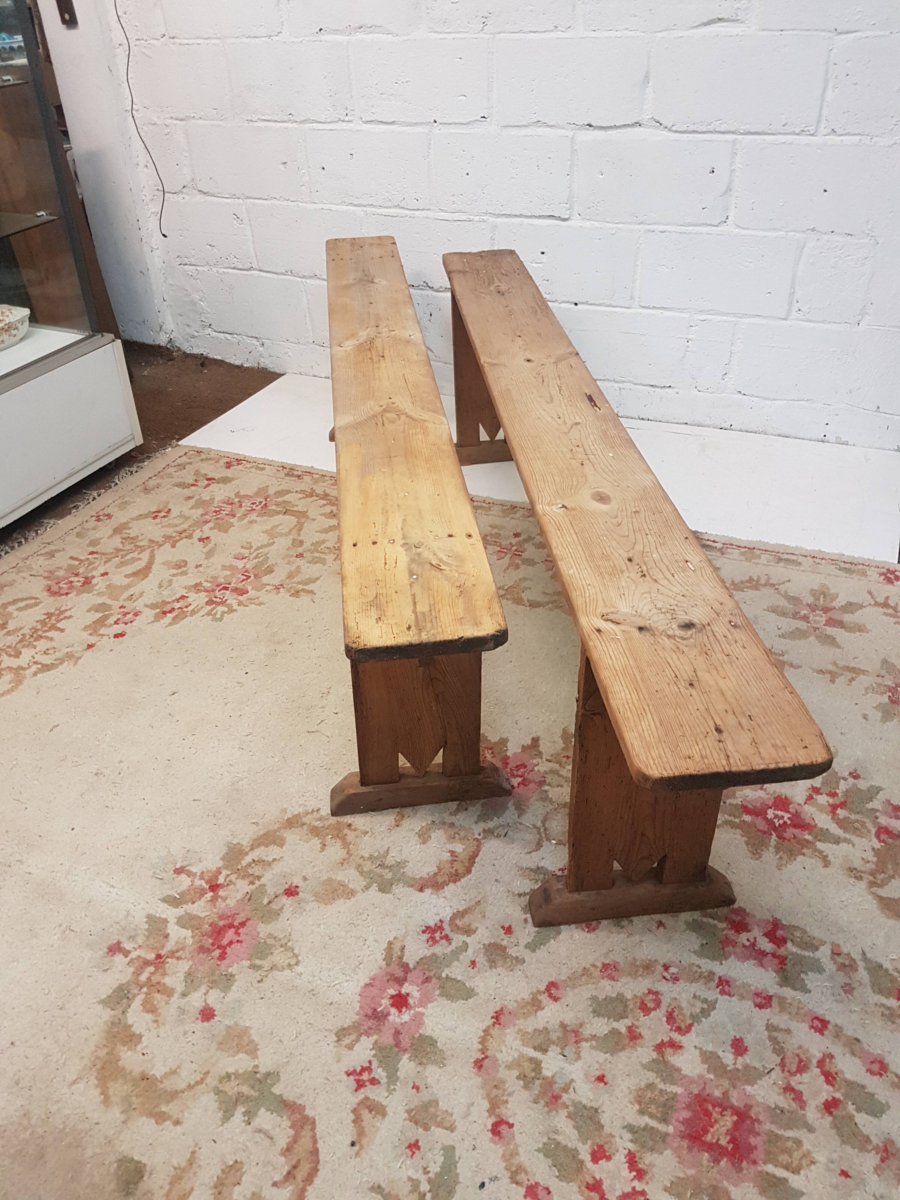 Pair of benches