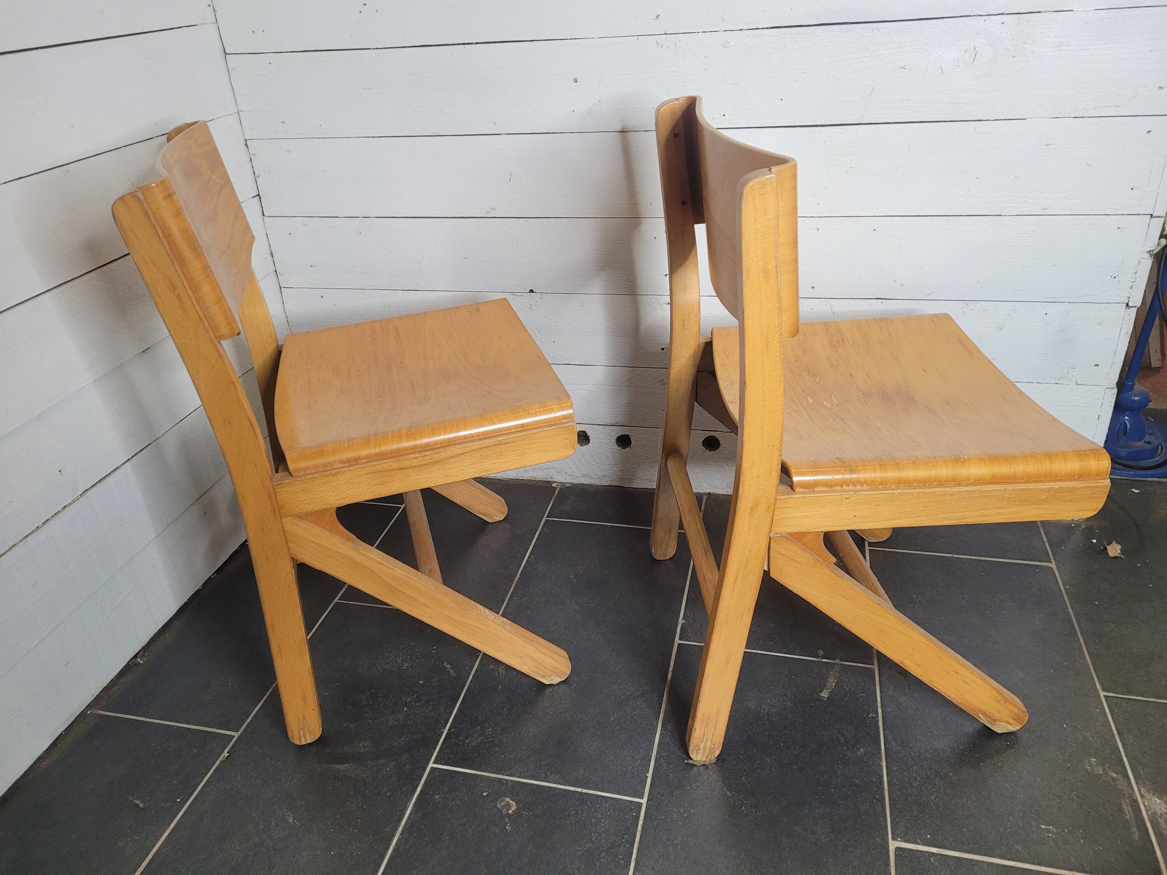 Pair of baumann chairs